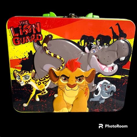 THE LION KING The Lion Guard Metal Lunch Box With Puzzle 